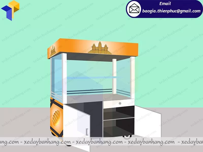 quày tủ bán bánh mì