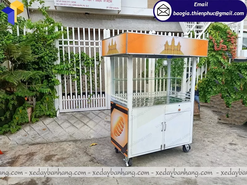 tủ bán bánh mì chả cá giá rẻ