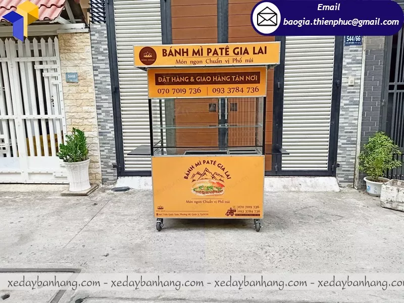 Xe bán bánh mì đẹp Xe bán bánh mì đẹp