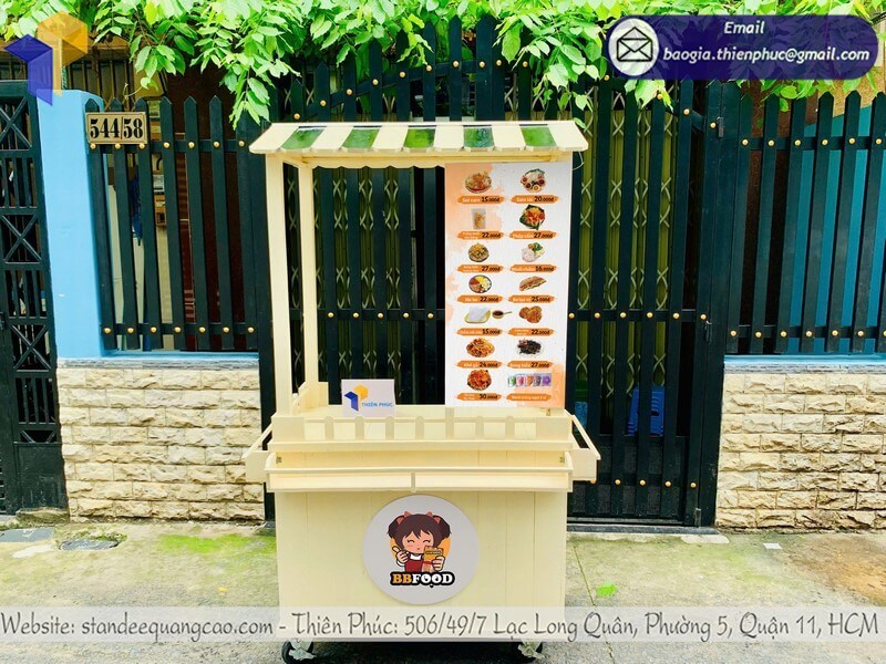 xe gỗ bán bánh tráng trộn TPHCM xe gỗ bán bánh tráng trộn TPHCM